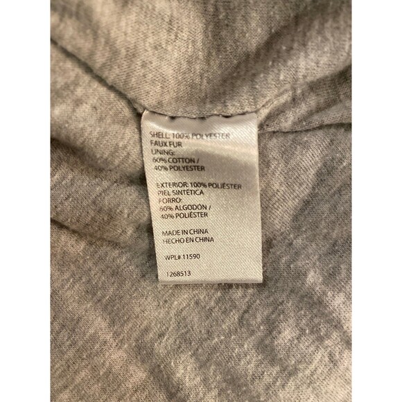 Weatherproof Jacket Vintage Lined Teddy Bear Pullover 1/4 Zip Grey Size Medium - Picture 8 of 11